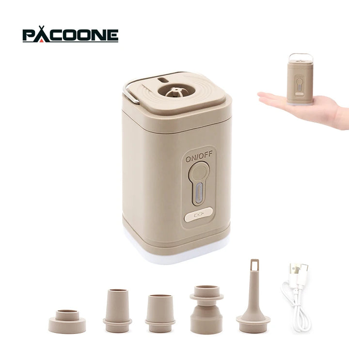 Electric Air Pump Portable Wireless Air Compressor Inflator/Deflator Pumps for Inflatable Cushions Air Beds Boat Swimming Ring Apsilon
