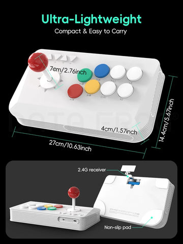 DATA FROG Y5A / Y3A MAX Arcade Stick for Switch 2 & Windows, Wireless Arcade Fight Stick, 2.4G Receiver Apsilon