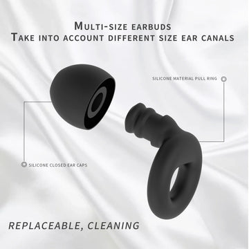 Silicone Earplugs for Swimming Sleep Noise Cancel Noise Reduction-Soundproof Reduce Disturbances -Quality loop Earplugs Apsilon