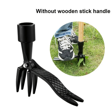 1pc 4-Claw Weed Tool Head - Professional Root Extractor for Tough Garden Weeds, Ergonomic Yard Maintenance Solution Apsilon