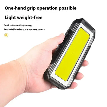 Waterproof with Magnet Flashlight Portable COB Work Light LED 4000mAh Flashlights Multimode 18650 Camping Torch Light Apsilon