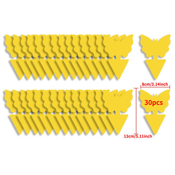 Landisun Fruit Fly Traps Fungus Gnat-Traps for Indoor-Outdoor Yellow Fruit-Fly Sticky-Trap Plants Flying Bug Insects Traps Apsilon