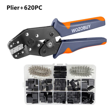 SN-01BM Wire Crimp Tool Kit AWG 28-20 (0.08-0.5mm²) Wire Crimper for 2.54mm Dupont Connectors and 2.54mm JST-XH Connectors Apsilon