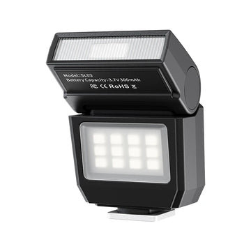 Ulanzi SL01 SL02 SL03 Mini Camera Flash Light SpeedLite GN8 6500K for Canon Sony Nikon Camera DSLR Vlog Live Outdoor Photography Apsilon