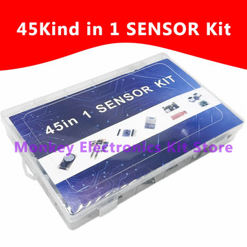 45 in 1 Sensors Modules and  16 Kinds Starter Kit For Arduino Raspberry Pi , Better Than 37 in 1 With Box DIY UNO R3 MEGA2560 Apsilon