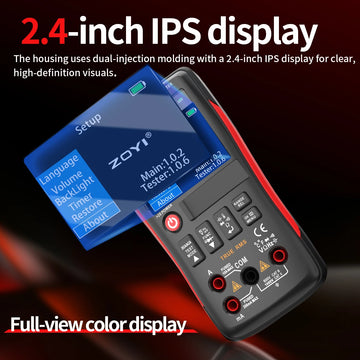 ZOYI ZT-XT1 2-in-1 LCR Digital Multimeter & Transistor Tester, for Voltage Resistance Diode Continuity Testing Apsilon