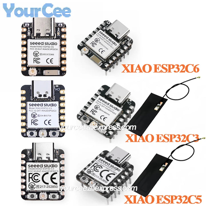 10pcs/1pc ESP32 Seeed Studio XIAO ESP32C6 ESP32C3 ESP32C5 WiFi 6+Bluetooth-compatible Ble 5 Zigbee Matter Wifi Development Board Apsilon