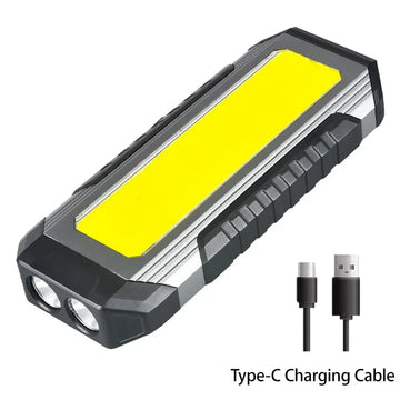 Waterproof with Magnet Flashlight Portable COB Work Light LED 4000mAh Flashlights Multimode 18650 Camping Torch Light Apsilon