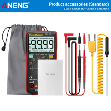 Digital Multimeter Transistor ANENG AN8009 Testers Capacitor True-RMS Tester Automotive Electrical Capacitance Meter Temp Diode Apsilon