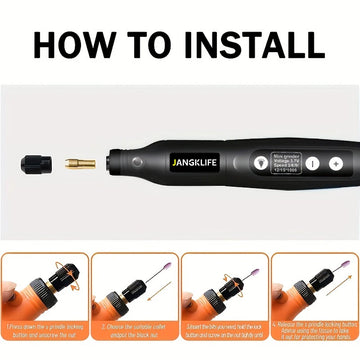 JANGKLIFE USB Cordless Rotary Tool Kit Woodworking Engraving Pen DIY For Jewelry Metal Glass Mini Wireless Drill Apsilon