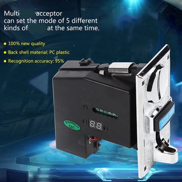Multi Coin Acceptor Selector Slot for Arcade Game Mechanism Vending Machine Apsilon