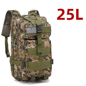 25L/50L 1000D Nylon Waterproof Trekking Fishing Hunting Bag Backpack Outdoor Rucksacks Tactical Sports Camping Hiking Apsilon