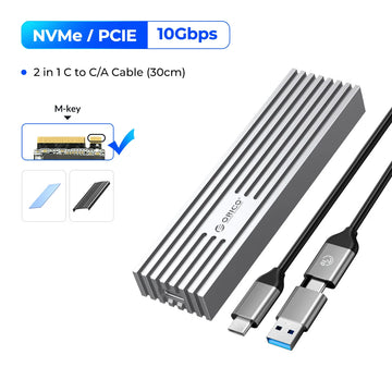 ORICO NVMe M.2 SSD Enclosure USB4 40Gbps PCIe3.0x4 20Gbps 10Gbps M.2 External Case Compatible with Thunderbolt 3/4 USB3.2/3.1 Apsilon