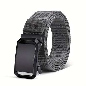 New Automatic Buckle Belt, Canvas Tactical Workwear Casual Outdoor Military Training Pants Belt For Men Apsilon