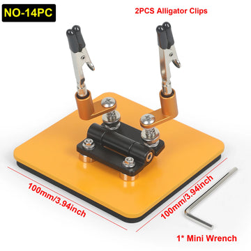 NEWACALOX Mini Welding Workbench Soldering Third Helping Hand  Magnetic Flex Arm Custom Alligator Clips Electronic Repair Tools Apsilon