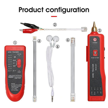 Kebidumei Ethernet LAN Network Cable Tester RJ45 RJ11 LAN Line Tester Finder Telephone Wire Tracker Receiver Network Tool Repair Apsilon