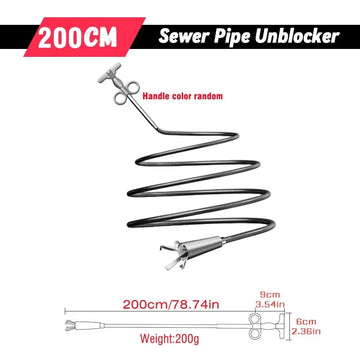 90/160/200/300cm Sewer Pipe Unblocker Snake Spring Pipe Dredging Tool Kitchen Bathroom Sewer Cleaning Tool Kitchen Accessories Apsilon