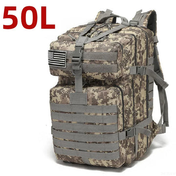 25L/50L 1000D Nylon Waterproof Trekking Fishing Hunting Bag Backpack Outdoor Rucksacks Tactical Sports Camping Hiking Apsilon