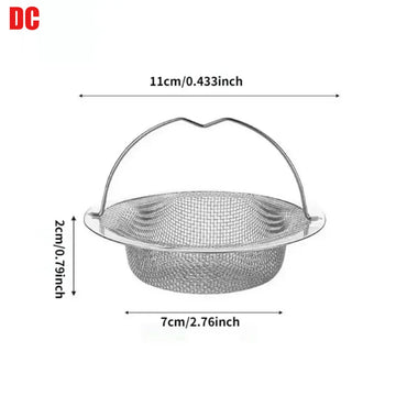1Pc Stainless Steel Kitchen Sink Filter, Garbage Food Residue/Hair Catcher, Keep Your Bathtub Apsilon