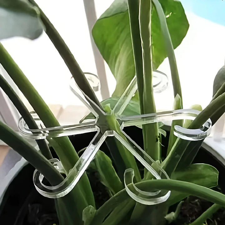 4Pcs Plant Anti-Toppling Support Pole Green Plant Fixator Flower Hydroponic Folding Fixed Support Plant Stand Garden Accessories Apsilon