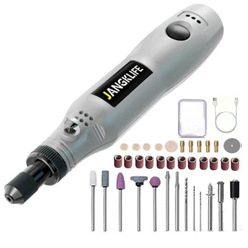 JANGKLIFE USB Cordless Rotary Tool Kit Woodworking Engraving Pen DIY For Jewelry Metal Glass Mini Wireless Drill Apsilon