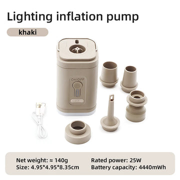 Electric Air Pump Portable Wireless Air Compressor Inflator/Deflator Pumps for Inflatable Cushions Air Beds Boat Swimming Ring Apsilon