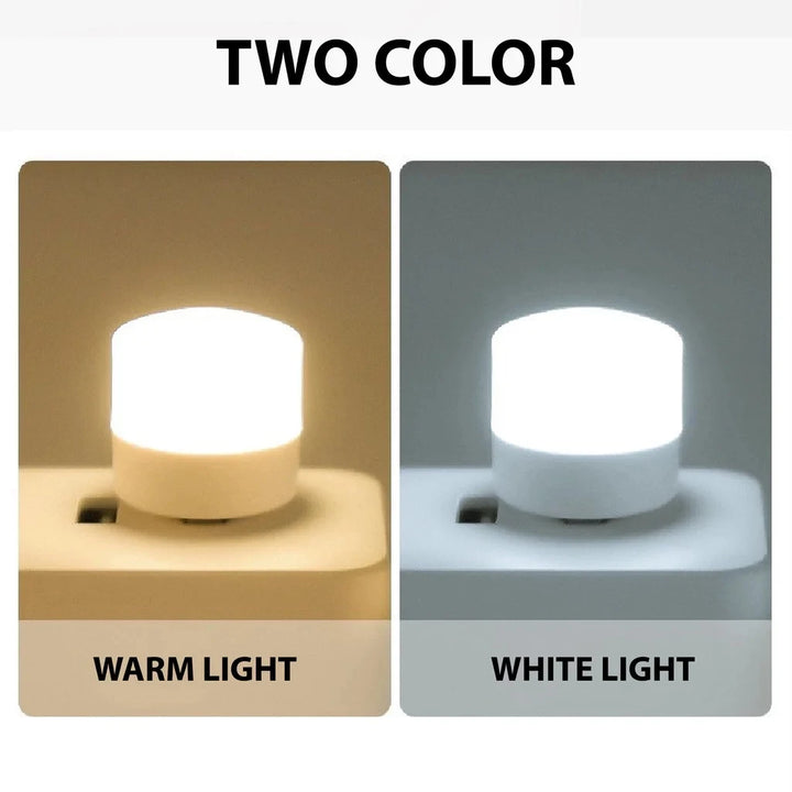 10/1PCS USB Night Light Mini LED Night Light USB Plug Lamp Power Bank Charging USB Book Lights Round Reading Eye Protection Lamp Apsilon