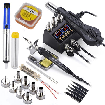 JCD 8898 Soldering Station 750W 2 in 1 Soldering Iron Hot Air Gun Rework Welding Station For Phone BGA SMD Welding Repair Tools Apsilon