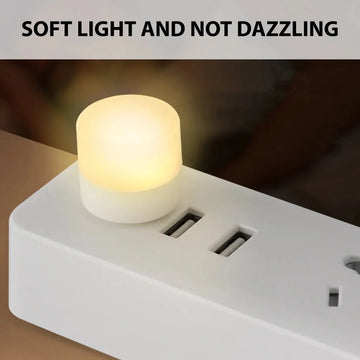 10/1PCS USB Night Light Mini LED Night Light USB Plug Lamp Power Bank Charging USB Book Lights Round Reading Eye Protection Lamp Apsilon