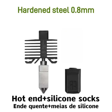Bambu Original X1/P1 Series Hotend Kit Hardened Steel Nozzle 0.2/0.4/0.6/0.8mm For Bambu lab X1C X1 P1P P1S 3D Printer Parts Apsilon