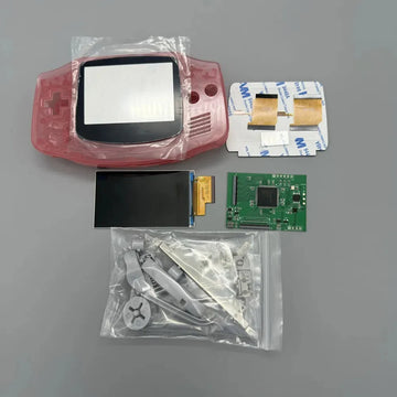 GBA IPS LCD No Cut Shell Required Easy to Install 2.9' IPS High Brightness LCD and Shell Kit for GameBoy Advance GBA Apsilon