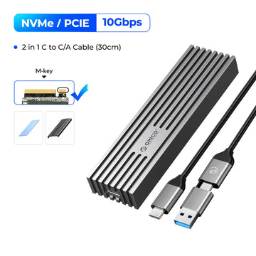 ORICO NVMe M.2 SSD Enclosure USB4 40Gbps PCIe3.0x4 20Gbps 10Gbps M.2 External Case Compatible with Thunderbolt 3/4 USB3.2/3.1 Apsilon