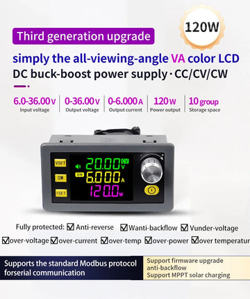 SK60 SK120 DC Buck Boost Converter CNC Adjustable Regulated Laboratory Power Supply Constant Voltage Current Solar Charge Module Apsilon