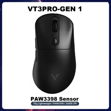 Rapoo VT3 GEN-2 Wireless Gaming Mouse 53g Lightweight 8KHz Polling Rate 26000DPI 10 Programmable Buttons Optical Sensor Apsilon