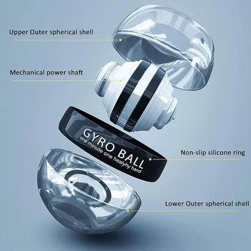 Self-Starting Wrist Gyro Ball Power Trainer Forearm Exerciser - Wrist Strengthening Device for Arm And Finger Muscle Training Apsilon