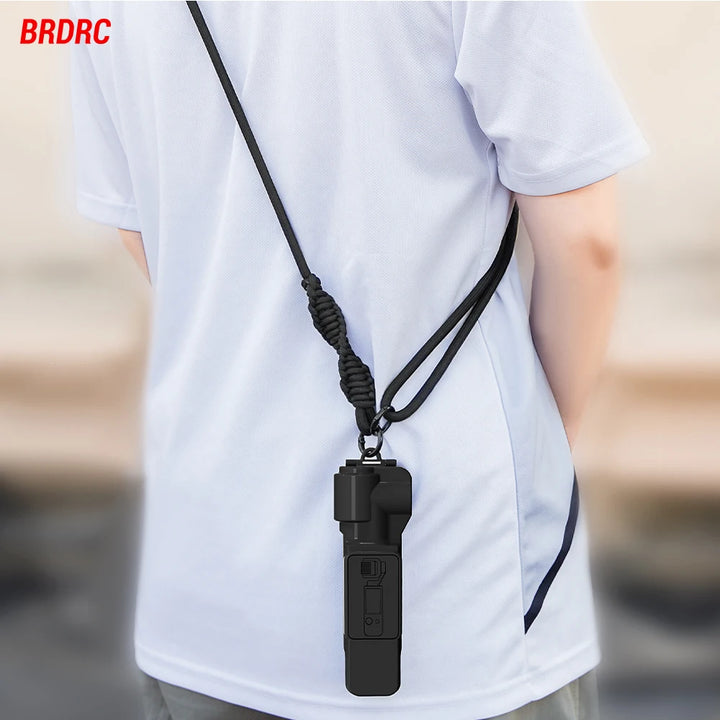 Camera Lanyard for Pocket 3/ Insta360 X5 X4/Gopro Camera With 1/4in Screw Neck Strap Adjustable Hanging Rope Anti-Lost Acceeory