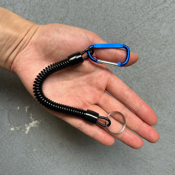 DNDYUJU elastisch spiraalkoord van TPU – blauw