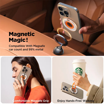 Joyroom Ring Phone Holder Colorful Magnetic Kickstand Silicone Ring Magnetic Phone Grip Holder Stand For iPhone Samsung Huawei Apsilon