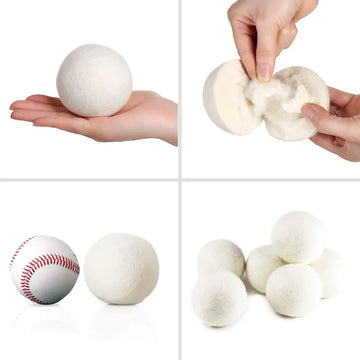 Laundry Ball Dryer Balls Clothes Dryer Balls Washing Wool Ball Softener Washing Machine Reusable Eco-Friendly Laundry Supplies Apsilon