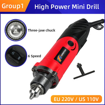 TUNGFULL Dremel Drill Engraving Tool 500W Engraving Drill Electric Drill 220v Mini Drill Tools Variable Speed For Polishing Apsilon