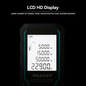 MILESEEY S6 Laser Tape Measure 40M 60M 80M 100M Laser Rangefinder IP54 Electronic Ruler Useful Measurement Tool Apsilon