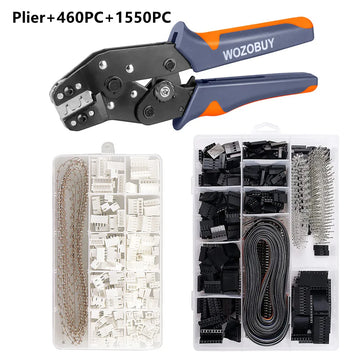 SN-01BM Wire Crimp Tool Kit AWG 28-20 (0.08-0.5mm²) Wire Crimper for 2.54mm Dupont Connectors and 2.54mm JST-XH Connectors Apsilon