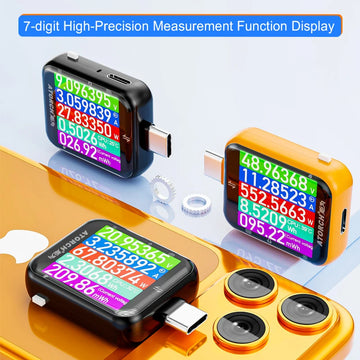 T3 Touch Control Gravity Sensor Digital Voltmeter Ammeter High Precision Power Capacity USB Tester for Type C Phone Charger Apsilon