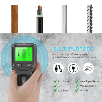 5 In 1 Metal Detector Wall Detector Wall Thickness Gauge Backlight Wall Stud Finder Electronic Wall Scanner Gold Finder Apsilon
