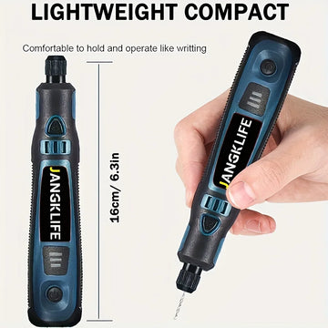JANGKLIFE USB Cordless Rotary Tool Kit Woodworking Engraving Pen DIY For Jewelry Metal Glass Mini Wireless Drill Apsilon