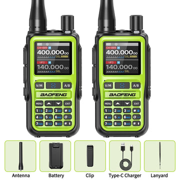 BAOFENG UV-5R Mini Walkie Talkie Multi Band Bluetooth Programming Wireless Copy Frequency 999CH Type-C Long Range Two Way Radio Apsilon