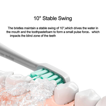 MIJIA T300 Electric Toothbrush  IPX7 Waterproof Smart Sonic Brush Ultrasonic Whitening Teeth Tooth Brush For Toothbrushes Apsilon