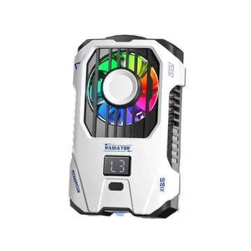 X136 Cell Phone Semiconductor Back-clip Cooling Radiator Built-in 2500mAh W/ Digital Display 3 Gears Adjustable PUBG Game Cooler Apsilon