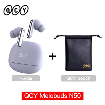 QCY Melobuds N50 ANC Bluetooth 5.4 Wireless Earphones Active Noise Cancellation 6 Mics Clear Call Earbuds Multipoint Connection Apsilon