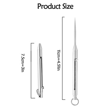 Portable Titanium Toothpicks Pocket Toothpicks Keychain Silver with Metal Toothpick Holder for Outdoor Picnic Camping Accessorie Apsilon